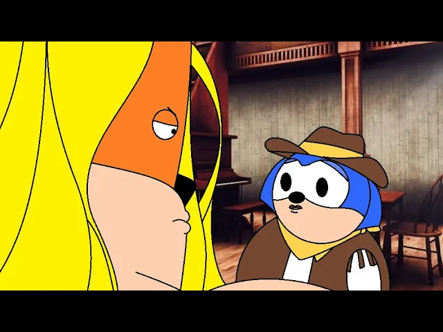 What If Bartleby And His Boyfriend Sonic The Hedgehog Were Cowboys?